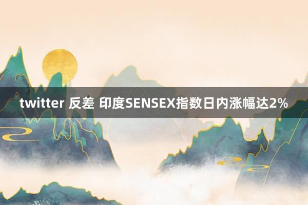 twitter 反差 印度SENSEX指数日内涨幅达2%